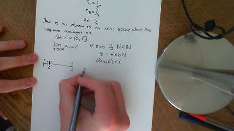 Convergence of a Sequence in a Metric Space Part 1