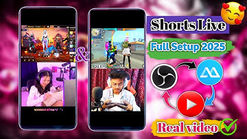 How to Vertical Live Streaming from phone by screen mirroring 😳 || Obs Studio Full Tutorial 2025 🤩🤩