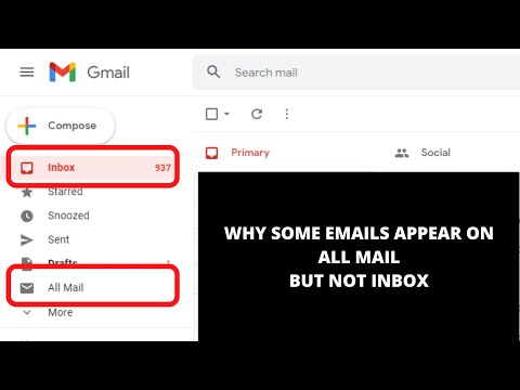 SOME EMAILS DO NOT APPEAR IN Inbox BUT IN All Mail | HOW TO FIX