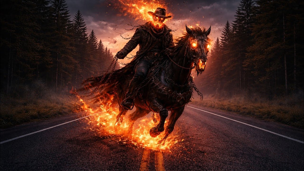 Hellfire Cowboy – AI Country Rock Anthem