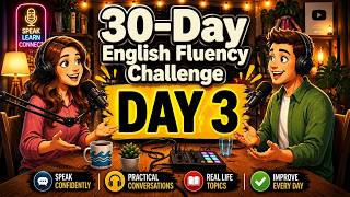 Day 3: Speak English in 30 Days! 99 Sentences Shadowing Practice | English Podcast