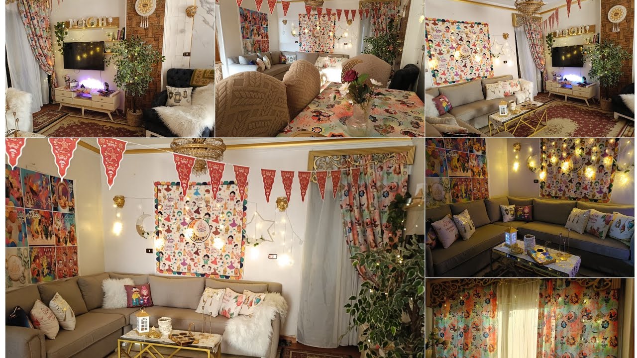 اخير فرشت الريسبشن بزينه رمضان🌛لاستقبال اجمل شهر في السنه عن الفرحه اتحدث💃