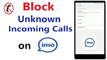 How to block unknown callers on IMO | How to block IMO unknown calls @thetechtube