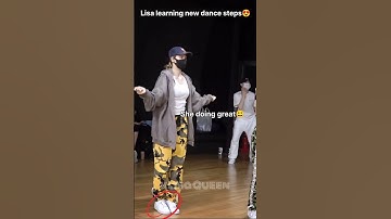 Lisa learned dance very fast😳🥵 Queen of dance👑#blackpink #lisa #shorts