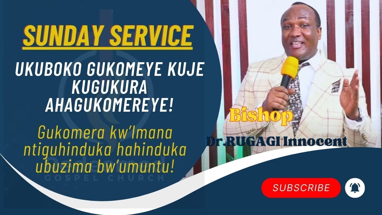 Paster Rugagi SUNDAY SERVICE. II 24.03.2024 II BISHOP DR. INNOCENT RUGAGI. - YouTube