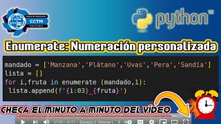 🐍 Enumerate: Contadores de forma automática | Listas con numeración | Unir listas con zip | Python