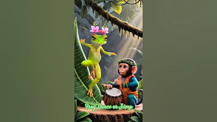 Frog Dance or Jump #cartoon #frogdance #animation #dancemoves #funny #animaldance #cute #moana