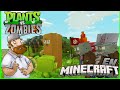 Plantas versus zombis en Minecraft (gero's plants vs zombies mod 0.4.0)