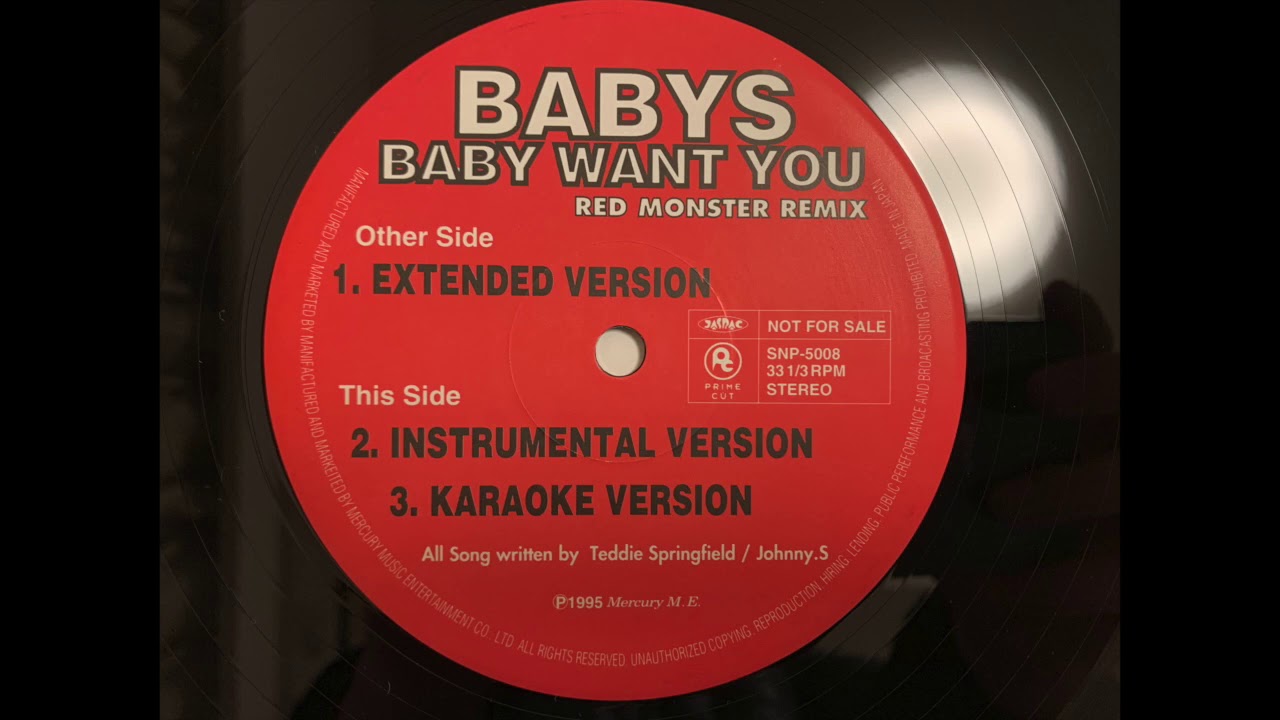 BABY WANT YOU (INSTRUMENTAL VERSION) / BABYS - YouTube