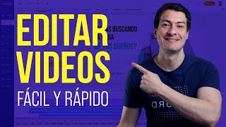 EDITOR DE VIDEOS fácil de utilizar, sin la necesidad de un computador potente y con opciones de IA