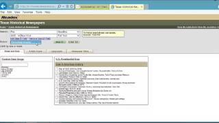 Texas Historical Newspapers Search - Advanced