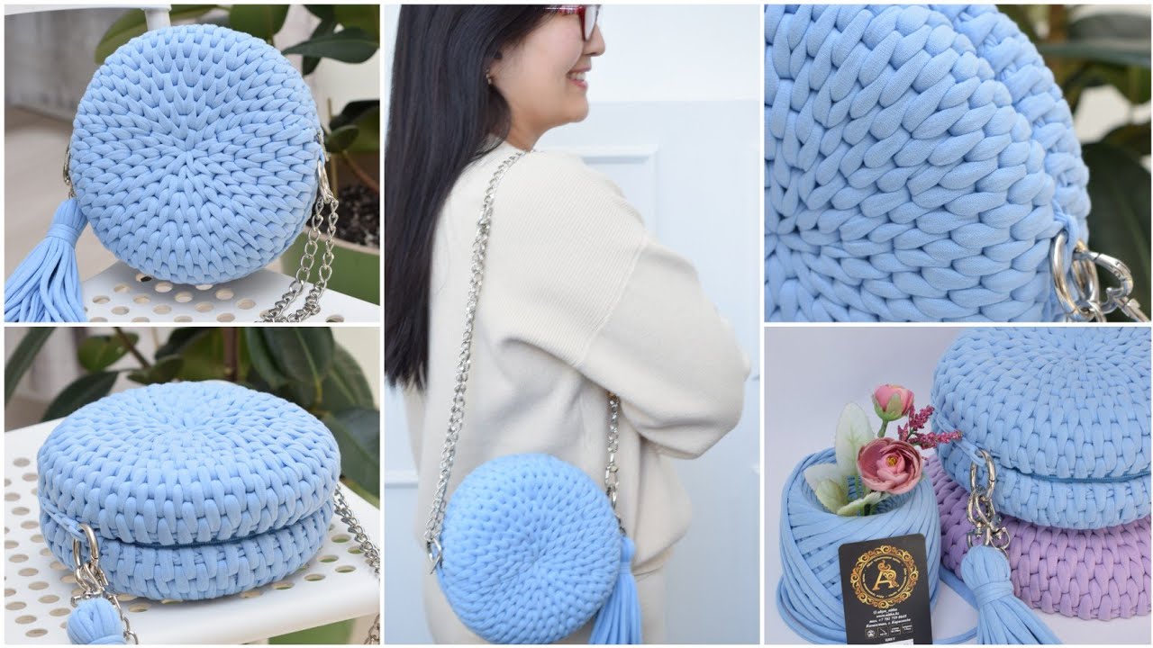 How to Make a Lining for a Round Crocheted Bag | LillaBjörn's Crochet World