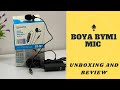 Boya BYM1 omnidirectional Mic unboxing [ audio test] 2022”