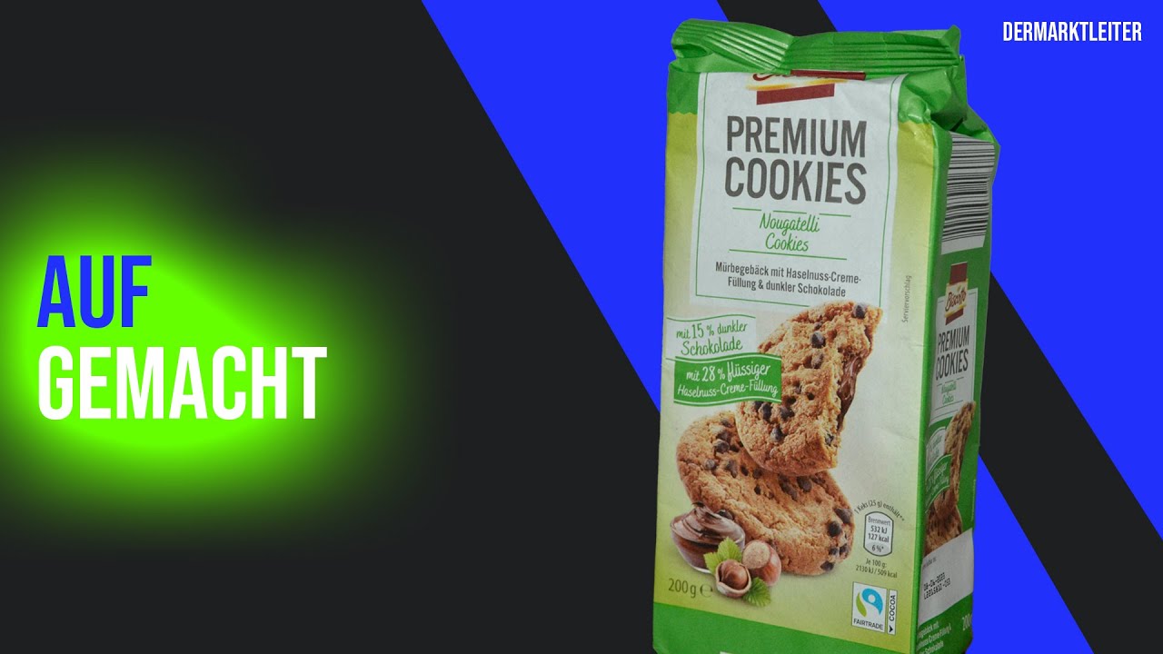 Aufgemacht Aldi Biscotti Premium Cookies Nougatelli YouTube