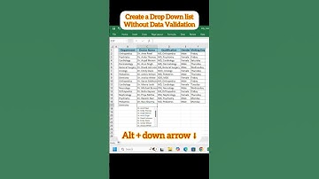 Unlock Excel Drop-Down Instantly! 🔽 | Alt + Down Arrow Shortcut #excelforbeginners