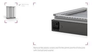 Plinth combining profiles, PCP - for bayed enclosures | nVent HOFFMAN