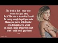 I Wish I Could Break Your Heart - Cassadee Pope (Lyrics)