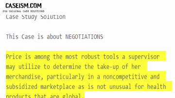 Setting Price Effectively Case Study Help - Caseism.com