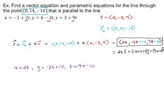Sec  12 5   Equations of Lines and Planes