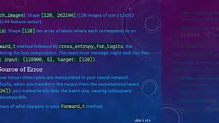 Understanding size mismatch Error in Tensor Dimensions with tch-rs Forward Method