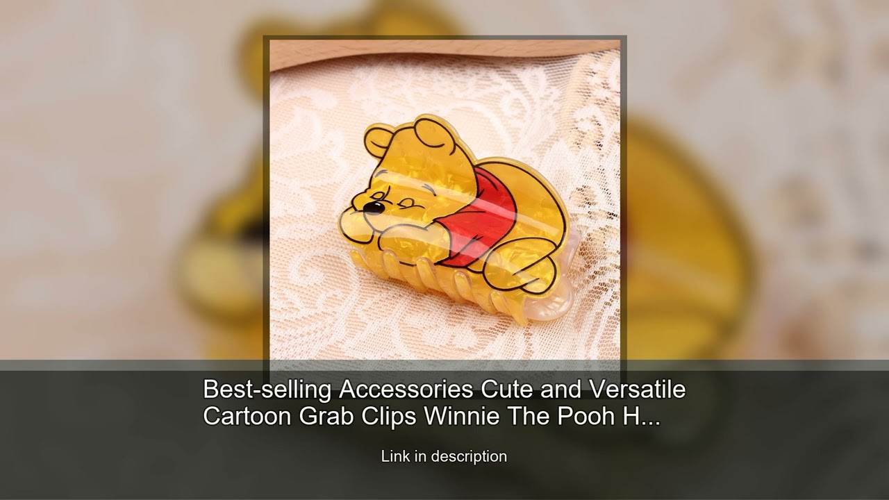 Best-selling Accessories Cute and Versatile Cartoon Grab Clips Winnie The Pooh Hair Clips and G