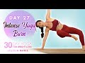 Power Yoga for Weight Loss ♥ Agility Flow + HIIT Fat Burning Workout | 30 Day Yoga Julia M, Day 27
