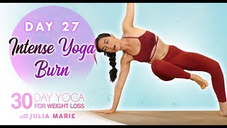 Power Yoga for Weight Loss ♥ Agility Flow + HIIT Fat Burning Workout | 30 Day Yoga Julia M, Day 27 screenshot 4