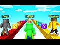 *RAINBOW* LUCKY BLOCKS RACE In MINECRAFT! (Parkour)