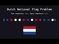 The Dutch National Flag Problem