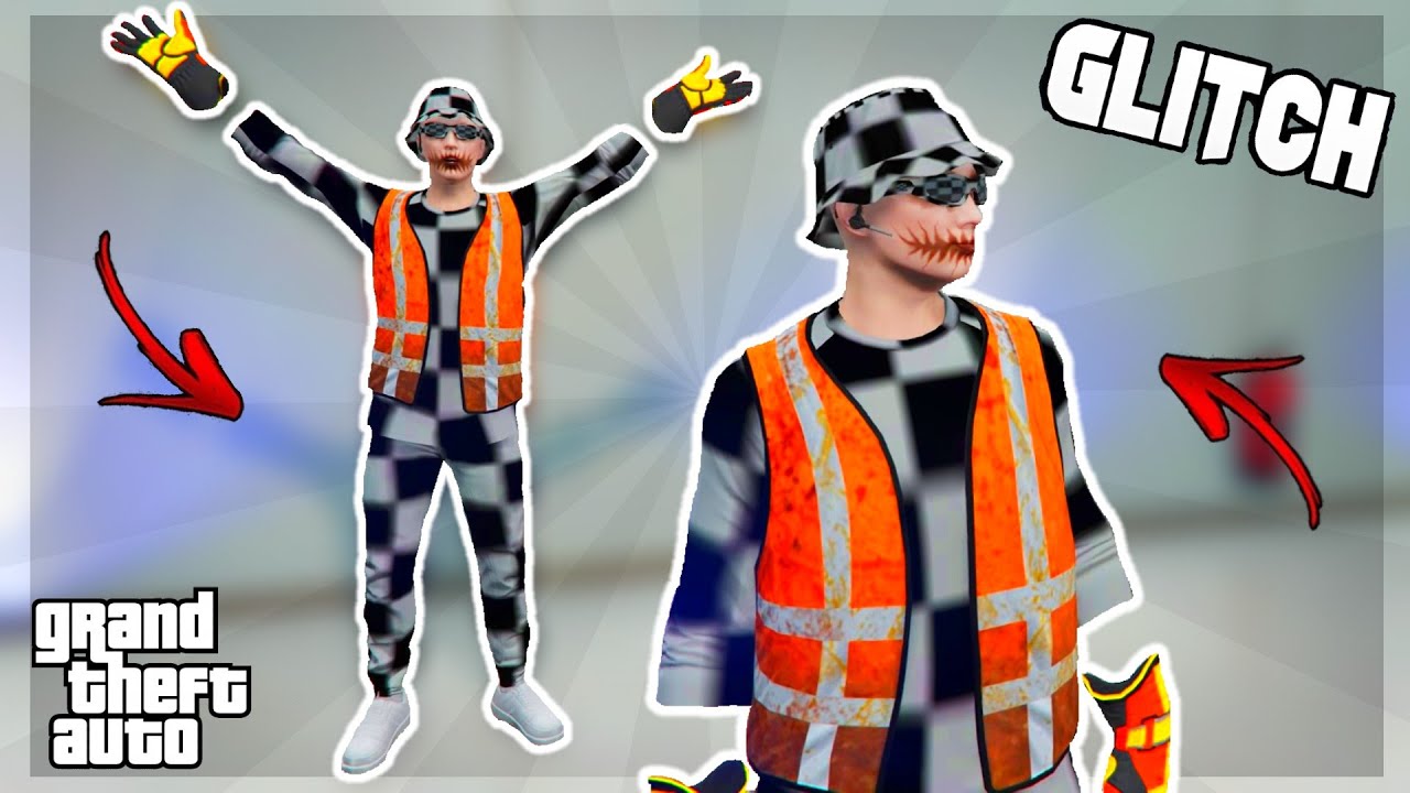 AVOIR UNE TENUE MODDER EN DAMIER + GILET D'EBOUEUR GTA 5 ONLINE ! - YouTube