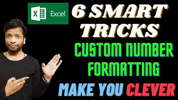6 Clever Excel Custom Formatting Tricks (Advanced) | Excel 2019 | in Hindi