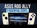 7 essential steps to optimise your asus rog ally