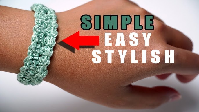 How to Make: CROCHET BRACELET · Free Beginner Pattern · Easy Quick