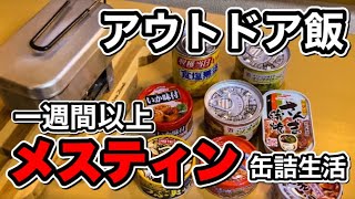 【キャンプ飯】メスティン自動炊飯で簡単缶詰生活。アウトドアにおすすめ缶詰を見つけるため1週間以上メスティン生活。