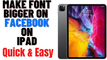 HOW TO MAKE FONT BIGGER ON FACEBOOK ON IPAD 2024