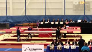 Optional trampoline routine BC Cup #3