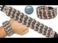 How to Make Wide and Thick Paracord Bracelet With a Buckle Rock Modified
