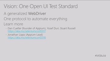 Build 2017 UI Testing  What