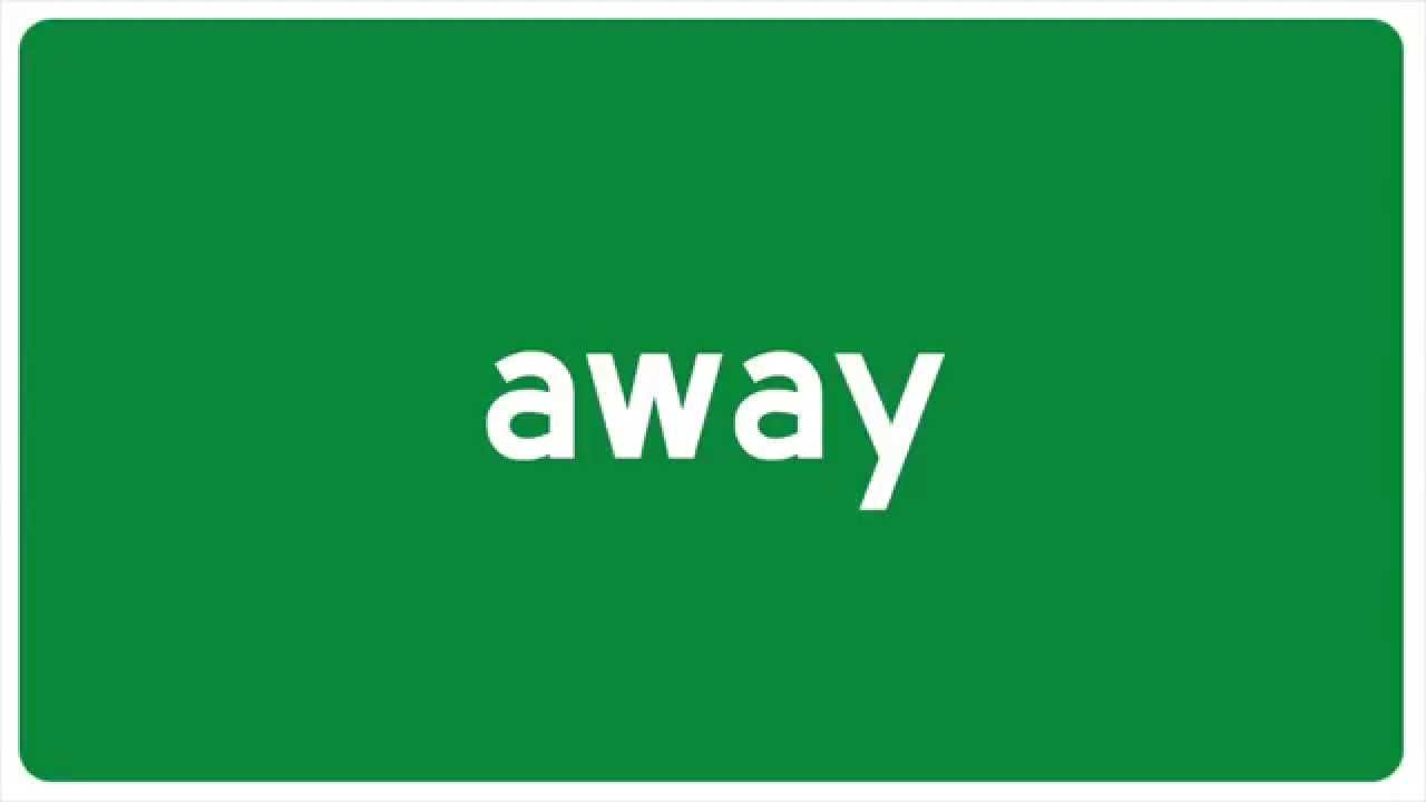 How to Pronounce away In English YouTube
