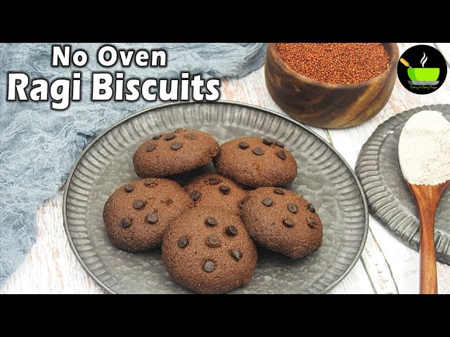 Ragi Biscuits Without Oven | Ragi Cookies | Finger Millet Cookies | Pressure Cooker Biscuit Recipe | She Cooks
