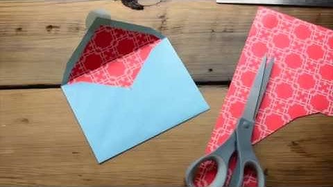 DIY Envelope Liners