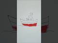How to draw a simple ship | simple | @TheDrawingDrips #art #sketching #stepbystepdrawing