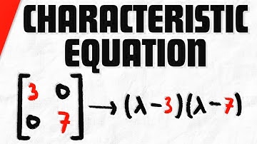 Find Characteristic Equation of 2x2 Matrix | Linear Algebra Exercises