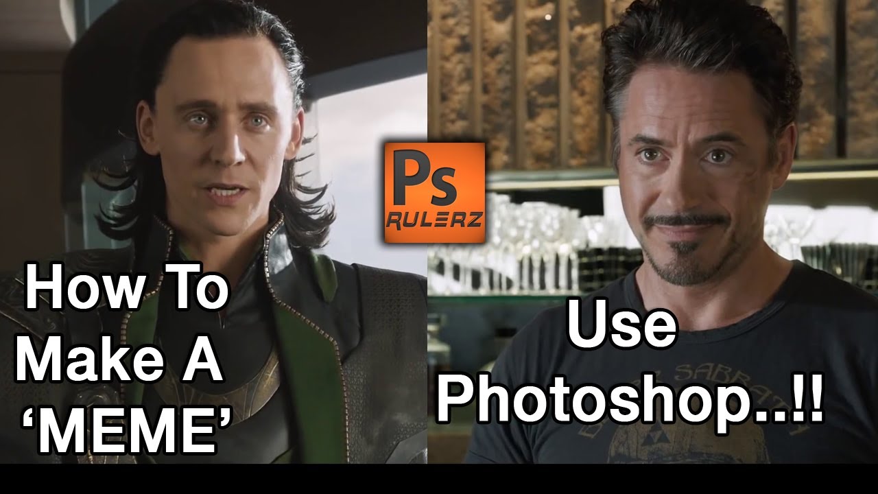 How to MAKE A MEME in Photoshop - YouTube
