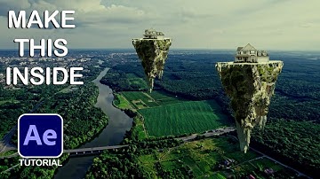Create FLOATING ISLAND In  After Effects Tutorial  #vfx #aftereffects