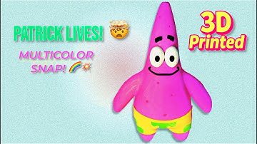 3D Printed  Patrick Star — Layer by Layer! 😂  Cool 3D Prints #SpongeBob #3DPrinting #satisfying