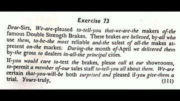 exercise 73/Pitman new era shorthand Answer key.