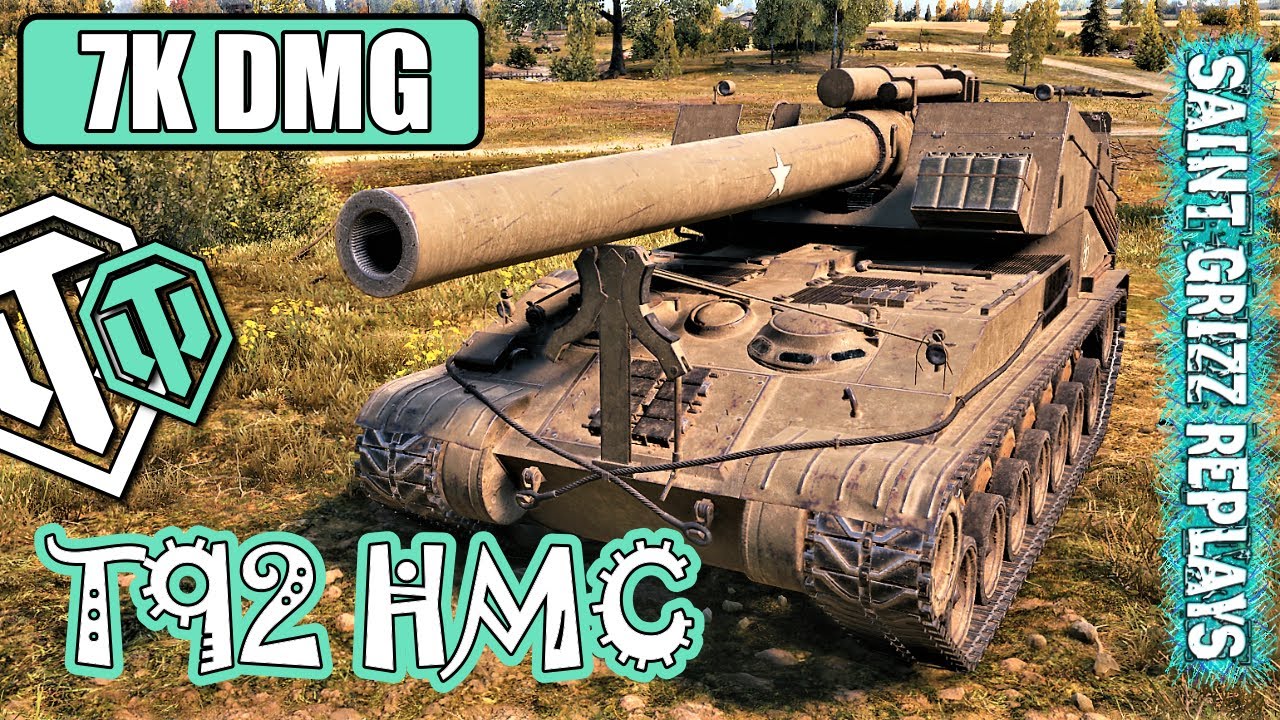 WoT T92 HMC Gameplay ♦ Outstanding 7k Dmg ♦ SPG Arty Review