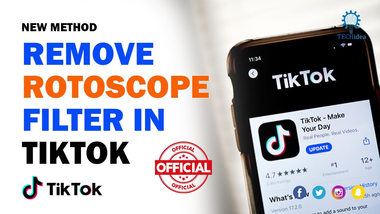 How to Remove Rotoscope Filter in Tiktok 2024 [New Method] Techavro