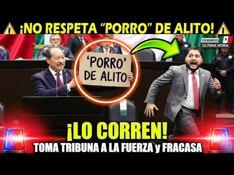 ¡LO SACAN "A PATADAS"! "Porro" de Alito NO RESPETA NADA y toma la tribuna "A LA FUERZA" y fracasa